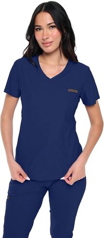 Womens Scrub Top Max Stretch Tuck-in One Pocket Scrub Top for Women in Saudi Arabia