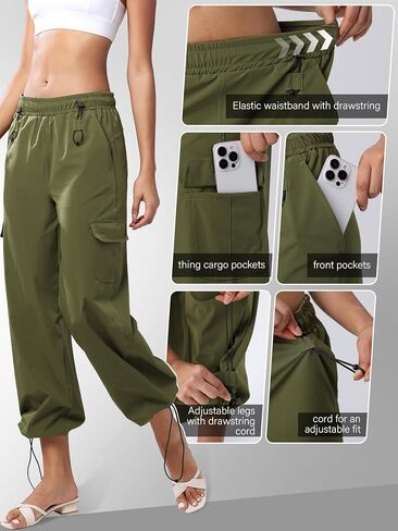 women's Hiking Pants Quick Cool Dry Tactical Cargo Pants Outdoor Casual Work Waterproof Lightweight for Safari Camping… in Saudi Arabia