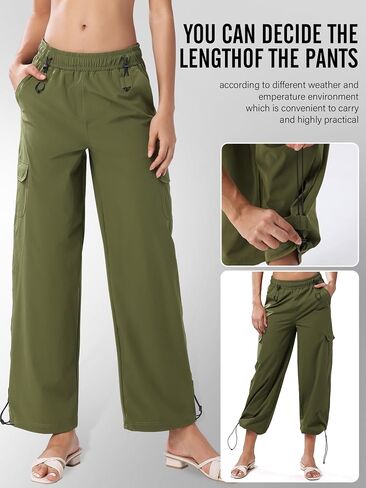 women's Hiking Pants Quick Cool Dry Tactical Cargo Pants Outdoor Casual Work Waterproof Lightweight for Safari Camping… in Saudi Arabia