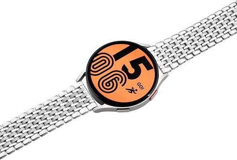 Stainless Steel Bands Compatible for Samsung Galaxy Watch 6/5/4 Band 40mm 44mm, Watch 5 Pro 45mm, Galaxy Watch 6/4 Classic 43mm 47mm 42mm 46mm, Quick Release 20mm Metal Straps for Women Men in Saudi Arabia