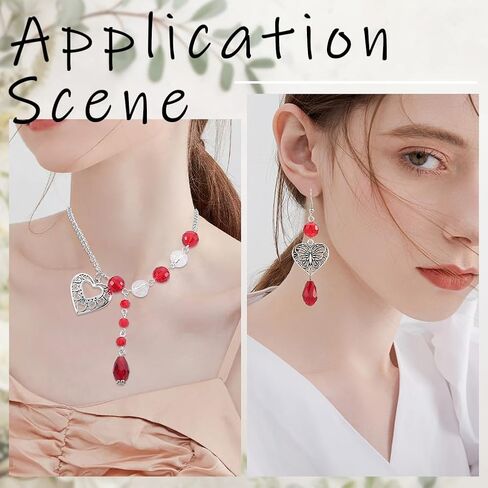 SUNNYCLUE 1 Box 90Pcs 15 Styles Heart Charms Hearts Charm Valentine's Day Assorted Love Charms Collection Tibetan Style Alloy Mother's Day Charm for Jewelry Making Charms Valentine Gifts DIY Crafting in Saudi Arabia