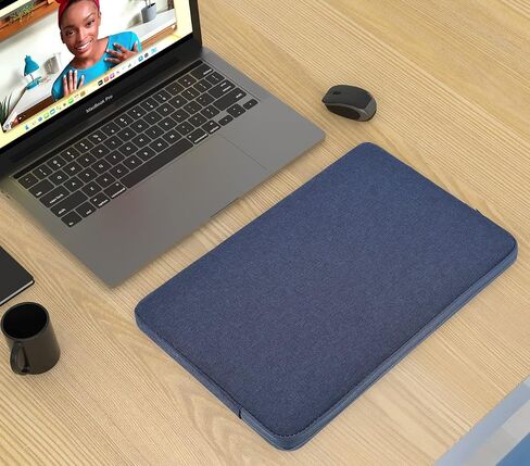 حافظة كمبيوتر محمول مقاومة للماء مقاس 14 بوصة لأجهزة الكمبيوتر المحمول HP 14/Pavilion 14، وLenovo IdeaPad 3 14/Flex 5/Flex 14، وDell Inspiron 14، وAcer Swift 14 Comptuer Case Bag (أسود) in Kuwait