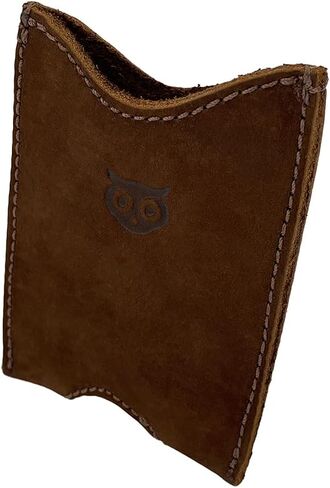Hide & Drink, Rustic Leather Pocket Sleeve Wallet, for Easy Travelers, Commuters, Card Holder Handmade, Includes 101 Year Warranty (Bourbon Brown) in Saudi Arabia