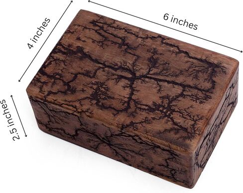 Great Birthday Gift Ideas Handmade Decorative Wooden Jewelry Box Jewelry Organizer Keepsake Box Treasure Chest Trinket Holder Watch Box Storage Box Housewarming Gifts Women in Saudi Arabia