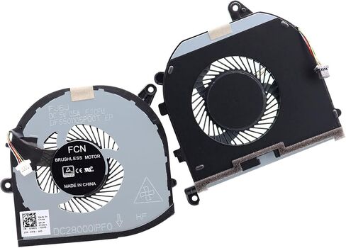 CPU & GPU Graphics Cooling Fan 08YY9 TK9J1 0TK9J1 Replacement for Dell XPS 15 9570 7590 Precision 15 (5530 5540) in Saudi Arabia