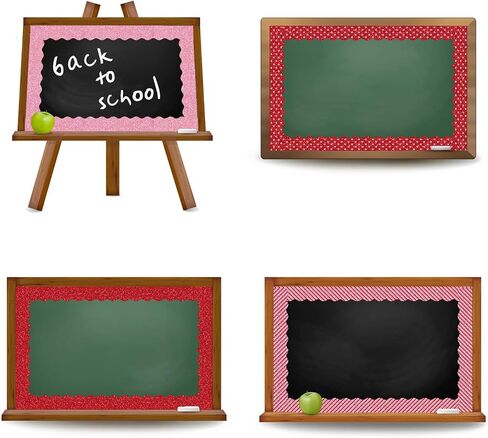 Whaline 69Ft Halloween Bulletin Board Borders Glitter Orange Black Decoration Borders Pumpkin Stripe Dot Trim Border Bulletin Board Stickers for School Classroom Office Halloween Party Decoration in Saudi Arabia