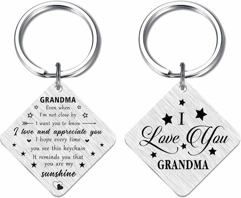 سلسلة مفاتيح SOUSYOKYO Best Grandma Ever، أنا أحب أفكار هدايا عيد ميلاد جدتي، هدية الجدة in Kuwait