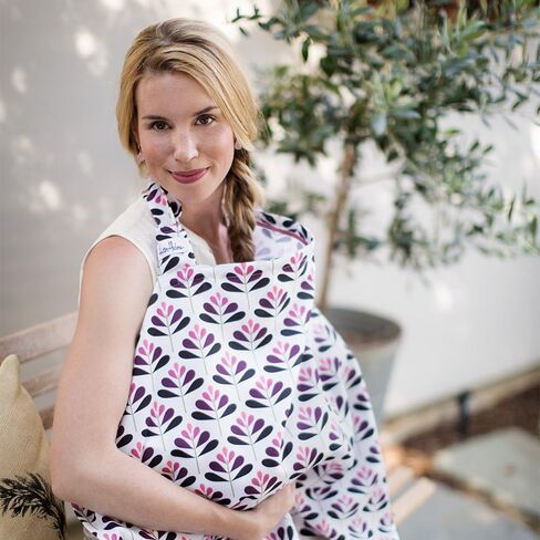 Hooter Hiders Premium Cotton Nursing Cover - Verbena in Saudi Arabia