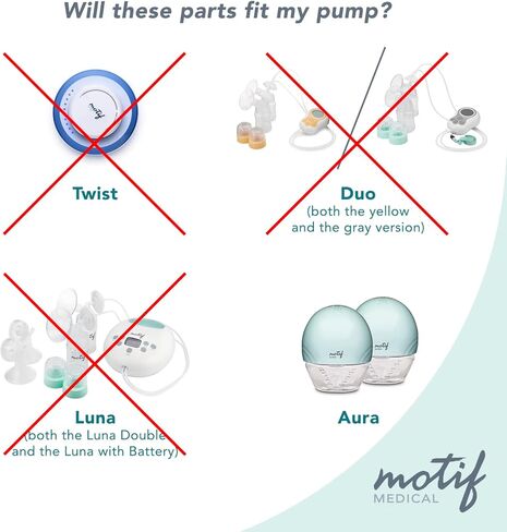 حشوات سيليكون لمضخة أورا الطبية من موتيف - 17 ملم in Kuwait