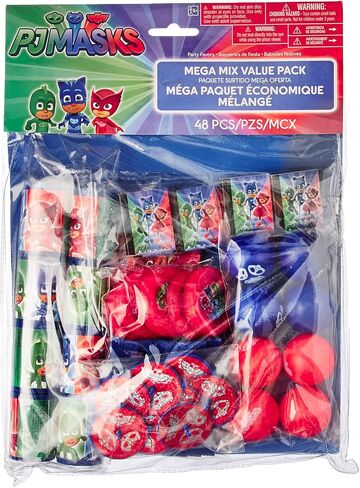 Adorable Multicolor PJ Masks Mega Mix Value Pack - 11.5" x 9" (Pack of 48) | Fun & Vibrant Design | Perfect for Kid's Party Favor in Saudi Arabia