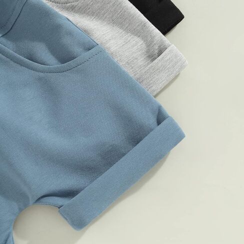 Baby Boys' 3-Pack Pull-on Jogger Shorts Knit Shorts Classic Fit Elastic Waist Toddler Shorts Kids Multipacks Pants in Saudi Arabia