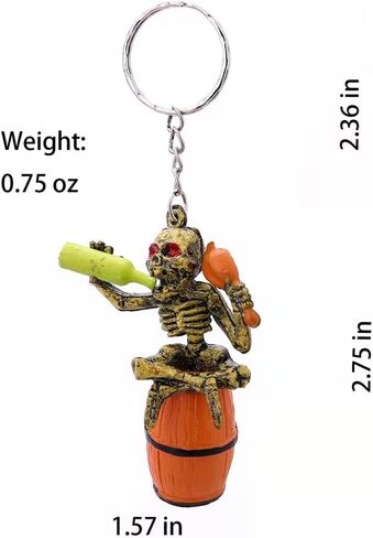 Rubber Skull Keychain,Punk Style Skull Keyrings,Skeleton Key chains,Car Keychains for Men Women,Keychain Accessories in Saudi Arabia