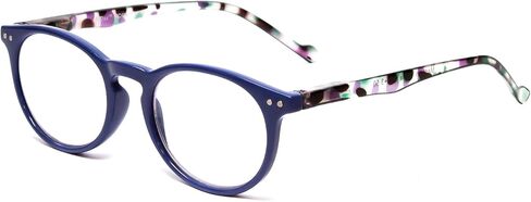 Calabria MDR8003 Womens Round Reading Glasses Ladies Single Power Readers Trendy Chic Classic Eyeglass Designer Cute Stylish in Saudi Arabia