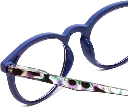 Calabria MDR8003 Womens Round Reading Glasses Ladies Single Power Readers Trendy Chic Classic Eyeglass Designer Cute Stylish in Saudi Arabia
