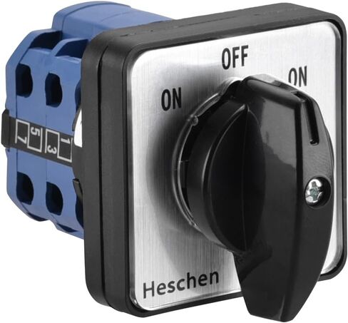 Universal Rotary Cam Selector Changeover Switch SZW26-20/B202.2 On-Off-On Momentary 660V 20A 3 Position 2 Phase 8 Terminals CE in Saudi Arabia