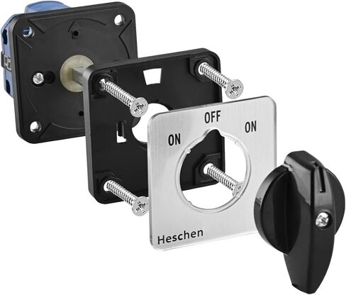 Universal Rotary Cam Selector Changeover Switch SZW26-20/B202.2 On-Off-On Momentary 660V 20A 3 Position 2 Phase 8 Terminals CE in Saudi Arabia