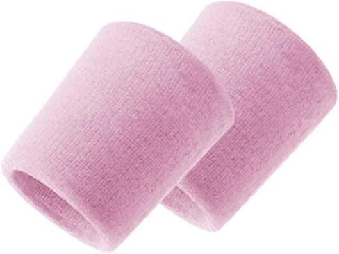 Colorful Cotton Sport Wristbands for Men and Women - 3" Athletic Terry Cloth Sweatbands in Neon Colors - Wrist Sweat Bands for Tennis, Basketball, Running, Gym (1 Pair) in Saudi Arabia