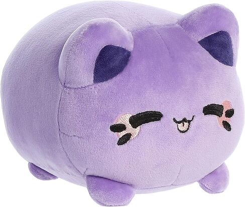 Aurora® Enchanting Tasty Peach® Ube Purple Yam Meowchi Stuffed Animal - Bright & Colorful Design - Showpiece Plush - 7 Inches in Saudi Arabia