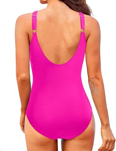 Aqua Eve Women One Piece Tummy Control Swimsuit Slimming Bathing Suit Wrap Swimwear in Saudi Arabia