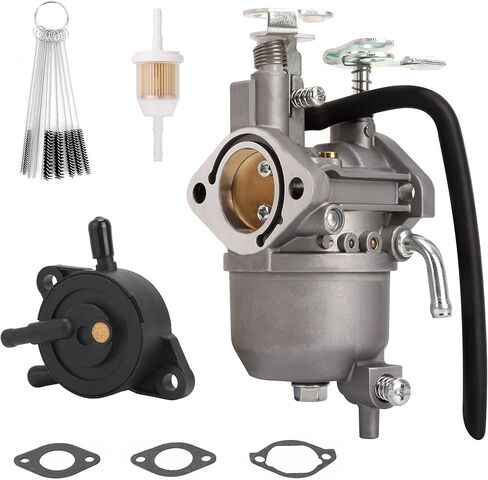 مجموعة مضخة الوقود المكربن ​​لعربة الجولف 10L0L لـ EZGO RXV 2008-Up، TXT 2010-2015، Valor 2010-2014 Kawasaki 13 HP Engine استبدال OEM 607954 808656 602061 72873G01 in Kuwait