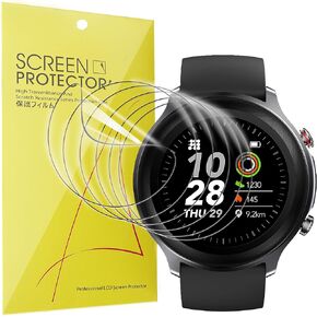Compatible for Cubitt CT4 Smart Watch Screen Protector, [6 Pack] Full Coverage TPU Clear Film Compatible for Cubitt CT4 1.28 Smart Watch (6 Pack)