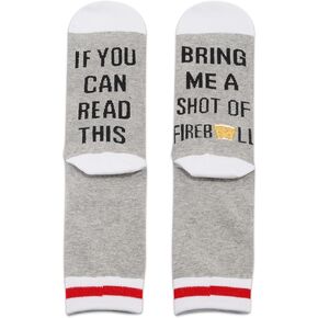TSOTMO 2 Pairs Whisky Gift Whisky Socks If You Can Read This Bring Me a Shot Of Whisky For Whisky Lovers