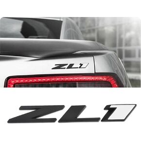 حروف بارزة ثلاثية الأبعاد ZL1 شعار باب خلفي جانبي معدني مع دعامة لاصقة تناسب ديكور السيارات Chevy Camaro Rs Ss (أحمر فضي) in Kuwait