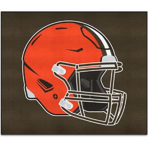 FANMATS 5707 Cleveland Browns Tailgater Rug - 5ft. x 6ft. Sports Fan Area Rug, Home Decor Rug and Tailgating Mat - Browns Helmet Primary Logo