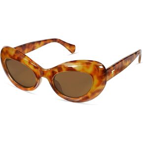 VANLINKER Retro Vintage 70s Cat Eye Sunglasses for Women Trendy Polarized Shades VL9754