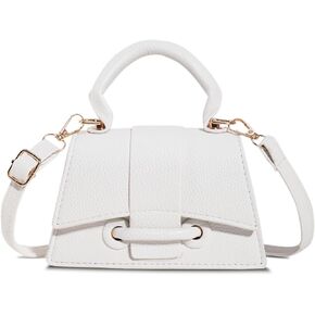 FALETO Mini Purses for Women Cute Top Handle Crossbody Bag Stylish Tiny Clutch Handbag with Strap