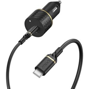 OtterBox Fast Charge USB-C Car Charger, 20 Watt + OtterBox USB C-C Cable, 1M - BLACK SHIMMER