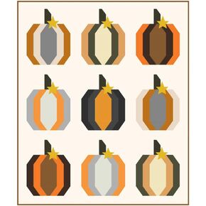 Cotton Street Commons Pumpkin Patch Pattern, White
