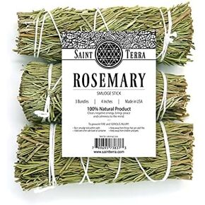 Rosemary Smudge Stick 4 Inches; 3 Bundles