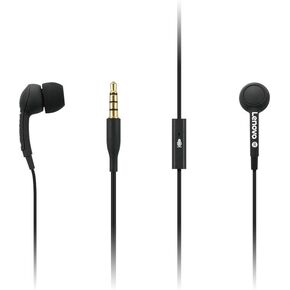 Lenovo - 300 Wired in-Ear USB-C Headphones - in-Line Microphone - USB-C Connectivity - Play & Pause Button - 3 Sizes Silicone Ear Tips Included, Grey