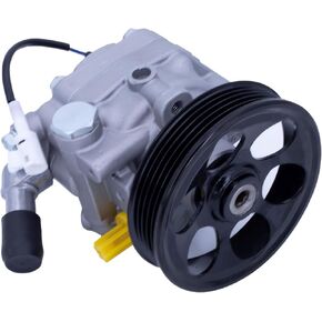 Power Steering Pump, with Pulley, Compatible with Forester 2009-2010, Impreza 2008-2012, 2.0L 2.5L, Naturally Aspirated, Assist Pump, Replace # 34430FG011, 21-331