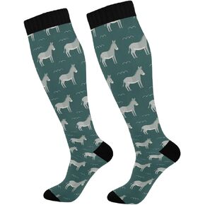 Halloween Ghost Pumpkins Women's Compression Socks Athletic Tube Sock Knee High Socks Sport Socks