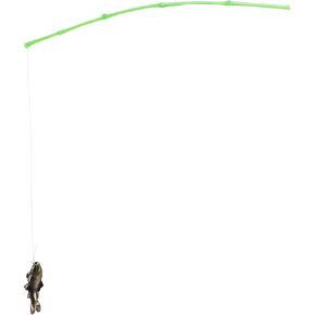 Miniature Fishing Pole Dollhouse 1:12 Scale Miniature Fishing Rod Tiny Fishing Pole Models for DIY Crafts Dollhouse Fairy Harden Micro Landscape Accessories