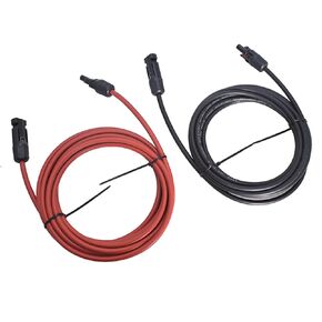 kimllier 15FT Solar Panel Extension Cable Wire with Male and Female Connector Black and Red 10AWG