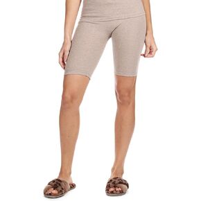 MeMoi Women's Organic Cotton Ribbed Biker Shorts