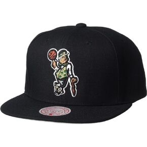 Mitchell & Ness Boston Celtics Core Basic Snapback Hat Adjustable Cap - Black