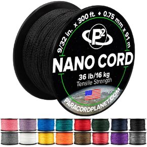 Paracord Planet Nano Cord –Lightweight Nylon Nano Paracord – Great for Arts & Crafts, Home Décor, Camping and More