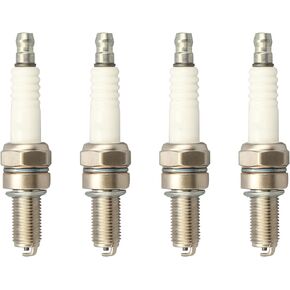 MAYASAF Spark Plugs 6955 Automotive Replacement Ignition Plug for Yamaha Seat type Flat, Thread Diameter 10mm（0.3937")/Reach 19mm(0.75") 1 Pack