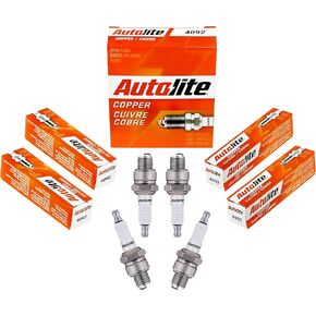 Autolite 4092-4PK Copper Non-Resistor Spark Plug, Pack of 4