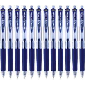 Uni-Ball Signo Retractable Gel Pens, Ultra Micro Point, 0.38mm, Blue, 12 Count