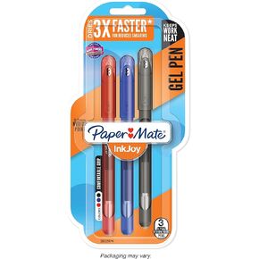 Paper Mate InkJoy Gel Pens Medium Point (0.7mm) Capped, 10 Count, Black (2022995)
