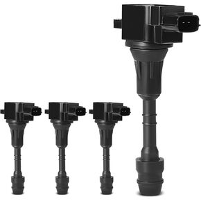 YHTAUTO Set of 4 Ignition Coil Pack Replacement for Infiniti Q45 2002-2006, M45 2003-2004 2006-2010, FX45 2003-2008 V8 4.5L Replace 5C1407