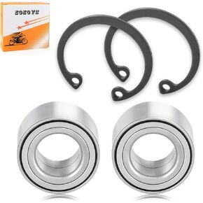 2Pcs Front Wheel Bearing + Circlip for Kawasaki KRF1000 KRT1000 Teryx/4 KRX1000 Mule PRO KAF700 KAF820 KAF1000 2015-2024