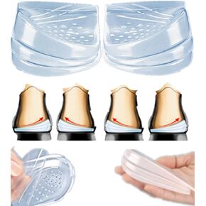 3 Layers Adjustable Heel Correction Insoles for Supination & Pronation Correction, Correction Medial & Lateral Heel Insoles for Foot Alignment (Beige, S (4-7.5 Women, 6-7 Men))