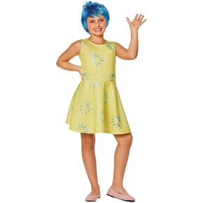 Spirit Halloween Inside Out 2 Kids Joy Dress Costume | Officially Licensed | Disney | Pixar | Joy Outfit