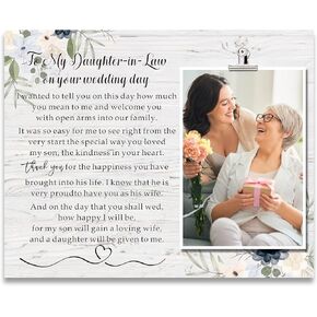 ZENNLAB Dad Picture Frame Gift -Wedding Gift for Father of the Bride, Thank You Gift for Dad From Daughter, Wedding Gift for Bride's Dad, Birthday Christmas Fathers Day Thank You Gift to My Dad